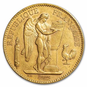 1906-A France Gold 100 Francs Lucky