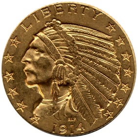Pre-33 $5 Indian Gold Half Eagle