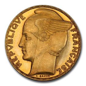 1935 France Gold 100 Francs PR-65