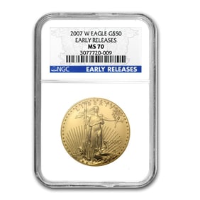 2007-W 1 oz Burnished Gold Eagle
