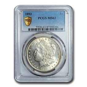1893 Morgan Dollar MS-63 PCGS