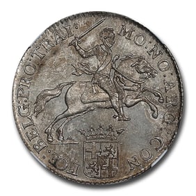 1782 Netherlands Silver 1/2 Ducaton MS-62