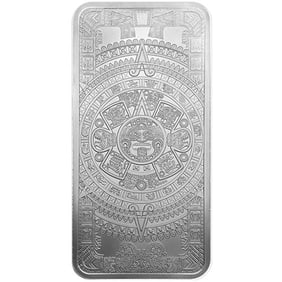10 oz Aztec Calendar Silver Bar