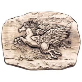 10 oz Antique Argentia Winged Unicorn