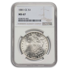 1881-CC Morgan Dollar MS-67 NGC