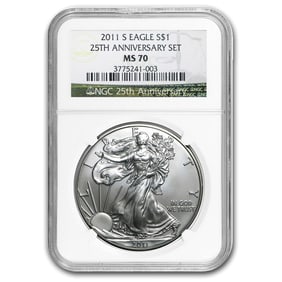 2011-S American Silver Eagle MS-70 NGC