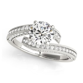 Natural 2.5 CTW Diamond Engagement Ring 14K Yellow Gold