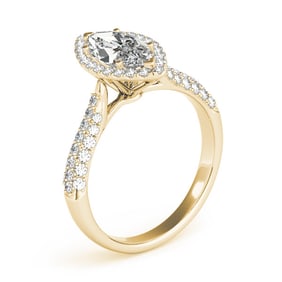Natural 2.33 CTW Diamond Engagement Ring 14K Yellow Gold