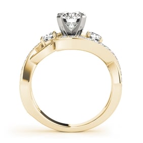 Natural 2.63 CTW Diamond Engagement Ring 18K Yellow Gold