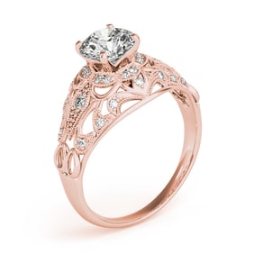 Natural 1.9 CTW Diamond Engagement Ring 14K Rose Gold