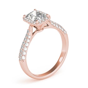Natural 1.68 CTW Diamond Engagement Ring 14K Rose Gold