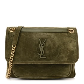 Saint Laurent Suede Monogram Medium