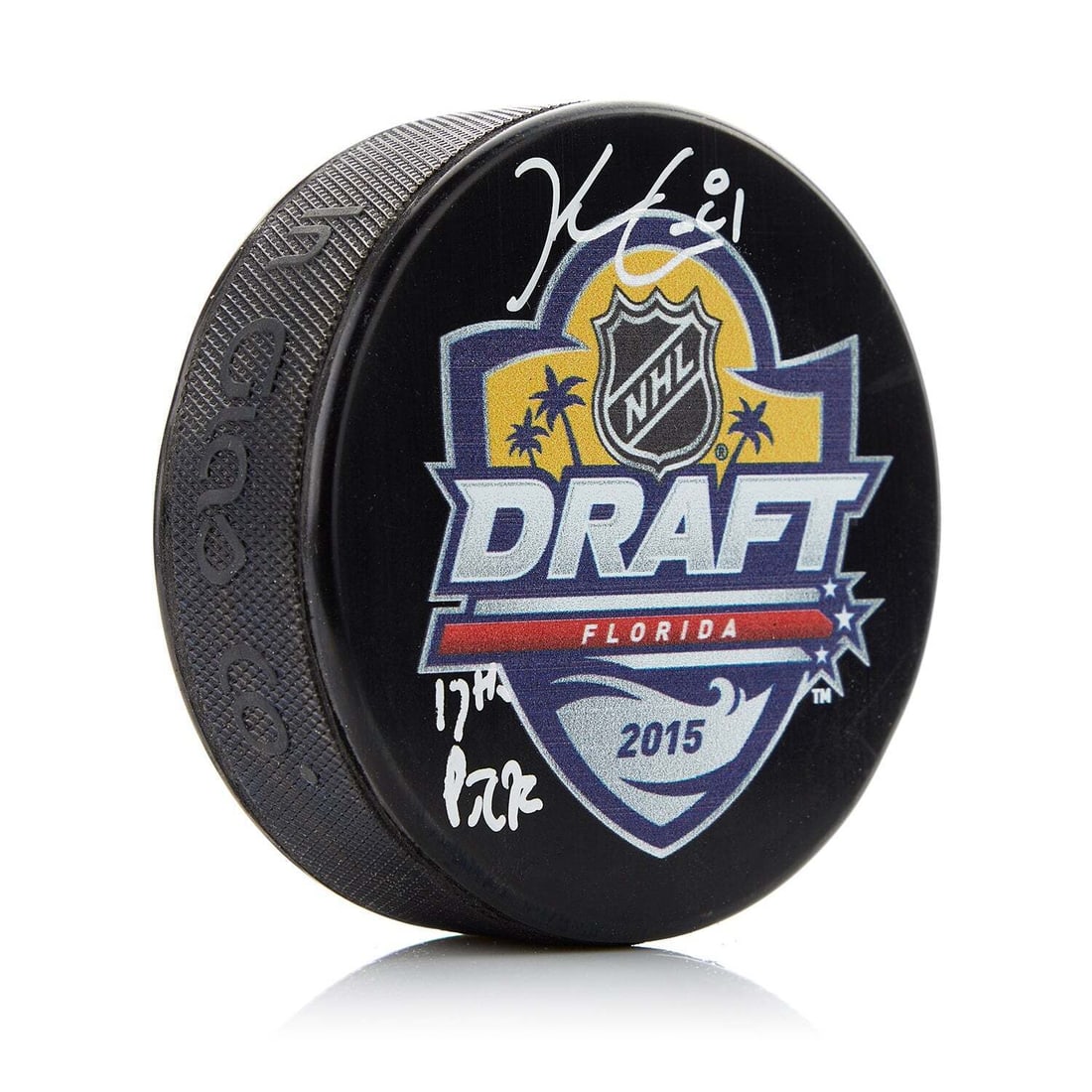 Kyle Connor Signed 2015 NHL: Kyle Connor Signed 2015 NHL Entry Draft Puck with 17th Pick Note Kyle Connor Signed 2015 NHL Entry Draft Puck with 17th Pick Note SKU no: 7241310797912