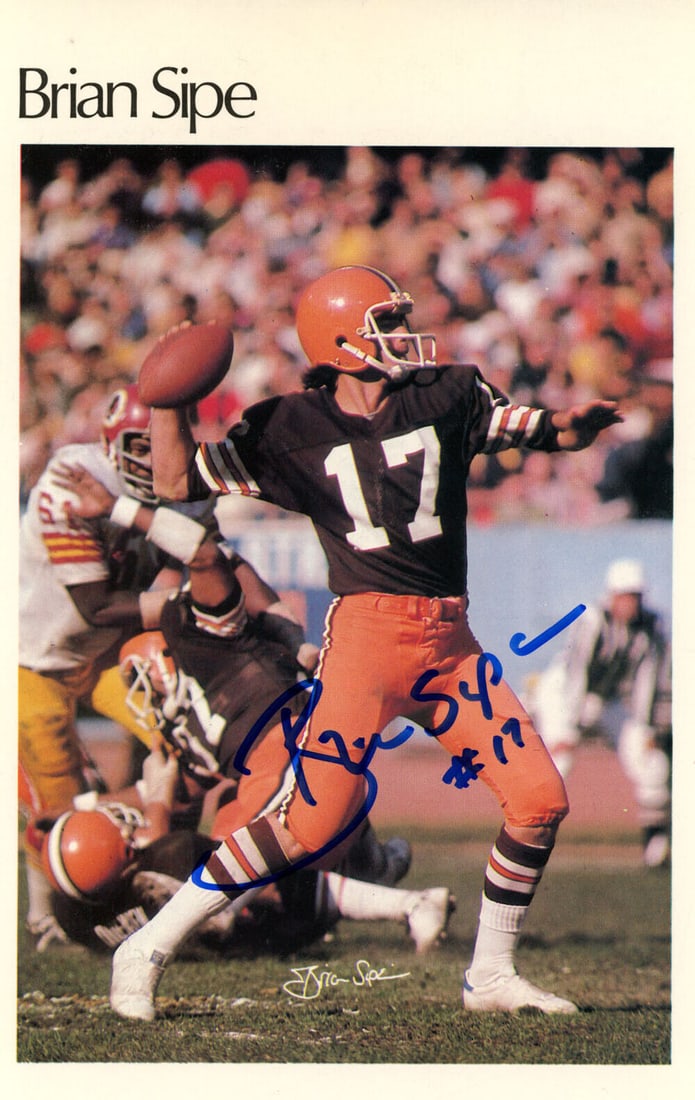 brian sipe autographed cleveland browns: brian sipe autographed cleveland browns mini poster 2/50 BAS 46146 Brian Sipe Autographed Cleveland Browns Mini Poster 2/50 BAS 46146 SKU no: RBJ8030420992088