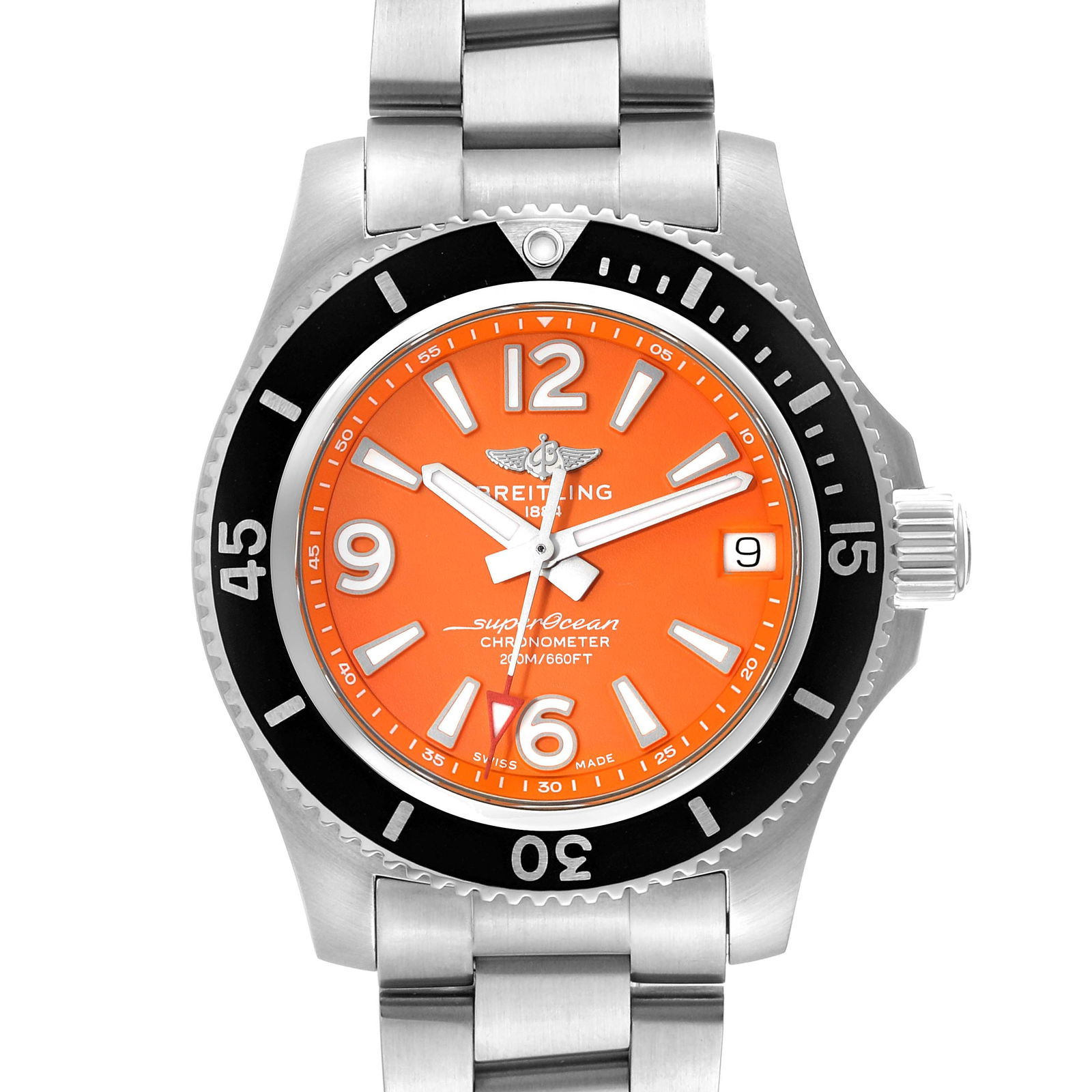 Breitling Superocean 36mm Orange Dial: Breitling Superocean 36mm Orange Dial Steel Watch A17316 Unworn SKU no: RBJ59426 Brand: Breitling Model Name: Breitling Superocean 36mm Orange Dial Steel Watch A17316 Unworn Model Number: A17316 Seria