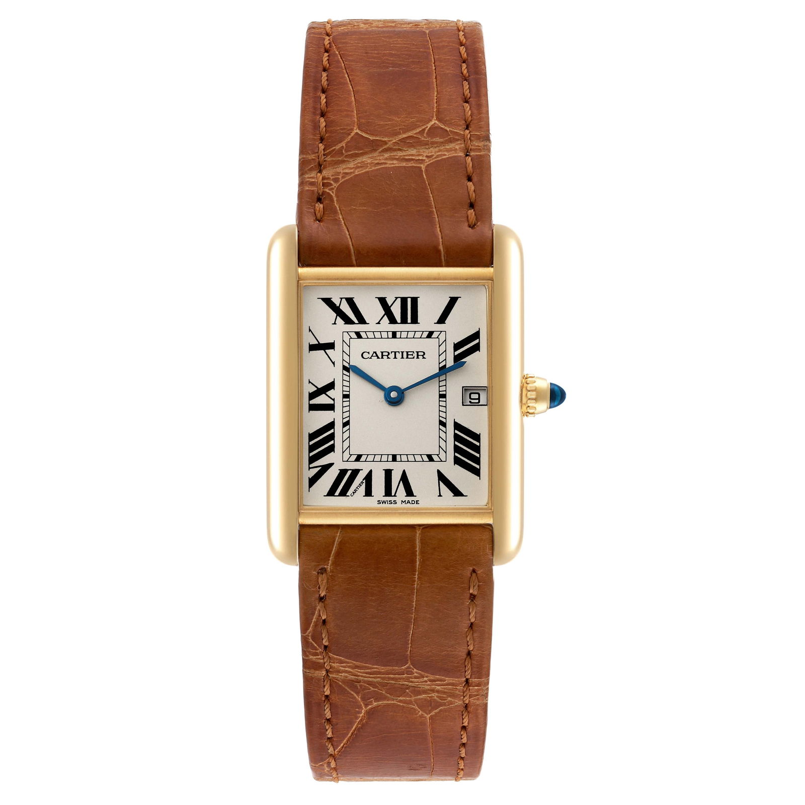Cartier Tank Louis Yellow Gold: Cartier Tank Louis Yellow Gold Brown Leather Strap Watch W1529756 SKU no: RBJ62401 Brand: Cartier Model Name: Cartier Tank Louis Yellow Gold Brown Leather Strap Watch W1529756 Model Number: W1529756 S