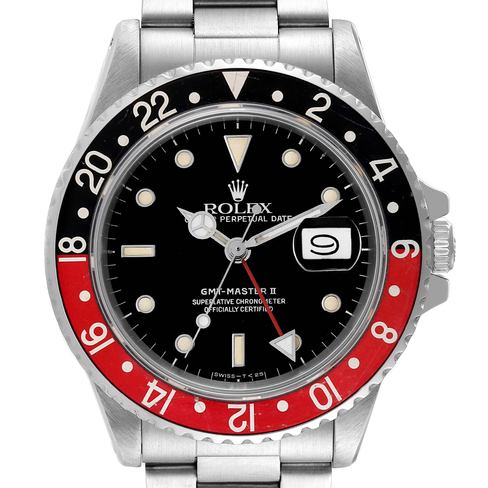 Rolex GMT Master II Fat: Rolex GMT Master II Fat Lady Vintage Coke Black Red Bezel Watch 16760 SKU no: RBJ43670x Brand: Rolex Model Name: Rolex GMT Master II Fat Lady Vintage Coke Black Red Bezel Watch 16760 Model Number: 167