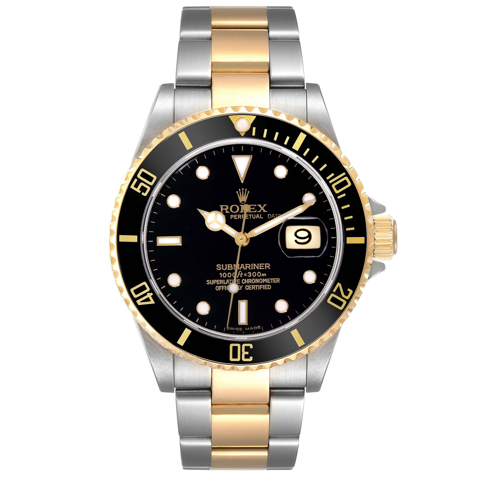 Rolex Submariner Steel Yellow Gold: Rolex Submariner Steel Yellow Gold Black Dial Watch 16613 SKU no: RBJ62999 Brand: Rolex Model Name: Rolex Submariner Steel Yellow Gold Black Dial Watch 16613 Model Number: 16613 Year: 2006 - 2007