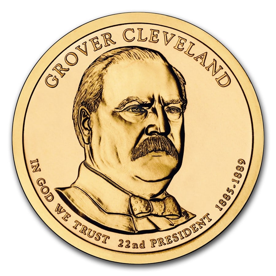 2012-D Grover Cleveland Presidential Dollar: 2012-D Grover Cleveland Presidential Dollar BU (1st Term) SKU no: RBJ205934 Year: 2012 Grade: Brilliant Unc Grade Service: None Denomination: $1.00 Mint Mark: D - Denver Metal Content: 0