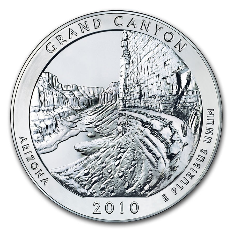 2010-P ATB Quarter Grand Canyon: 2010-P ATB Quarter Grand Canyon National Park BU SKU no: RBJ206242 Year: 2010 Grade: Brilliant Unc Grade Service: None Denomination: 25 Cents Mint Mark: P - Philadelphia Metal Content: 0