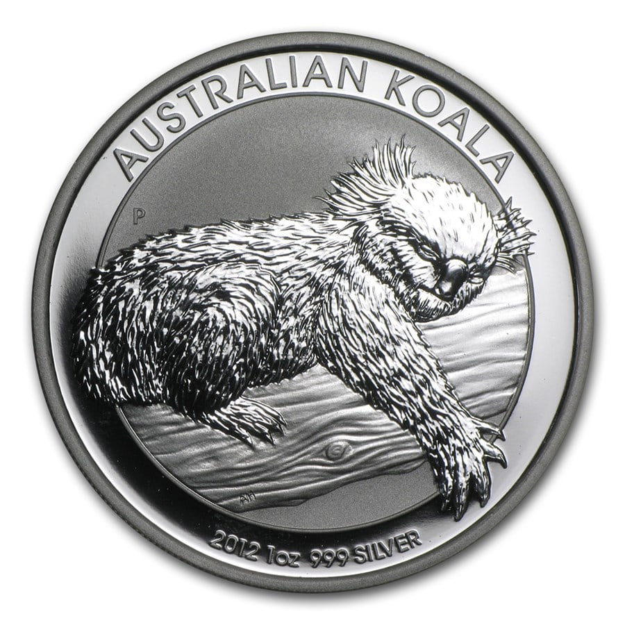 2012 Australia 1 oz Silver: 2012 Australia 1 oz Silver Koala BU SKU no: RBJ62657 Year: 2012 Grade: Brilliant Unc Grade Service: None Denomination: $1.00 Dollar Mint Mark: P - Perth Metal Content: 1 troy oz