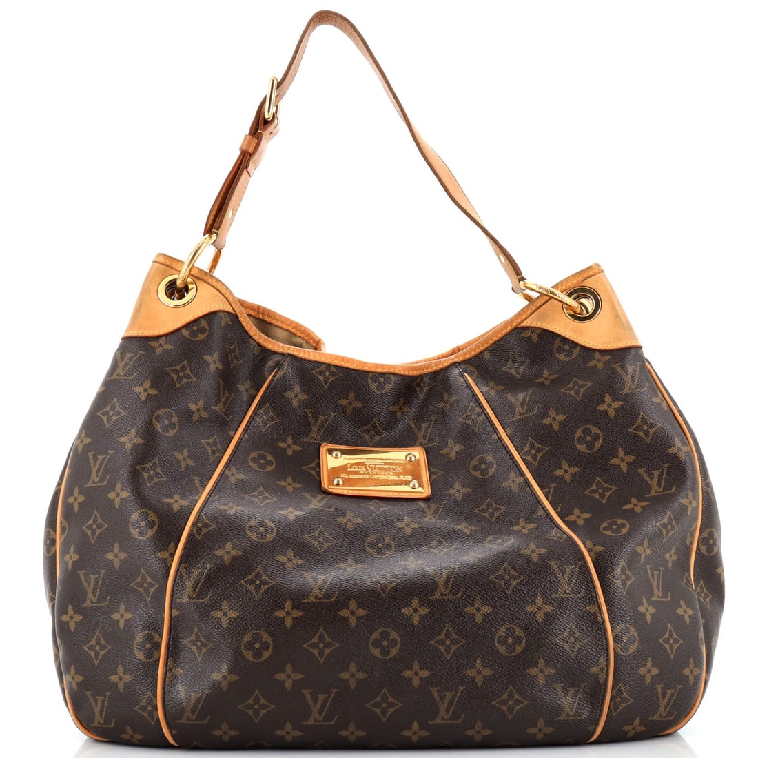 Louis Vuitton Galliera Handbag Monogram: Louis Vuitton Galliera Handbag Monogram Canvas GM Exterior Color: Brown Interior Color: Neutral Exterior Material: Canvas Coated Interior Material: Microfiber Hardware Color: Gold Accessories: No