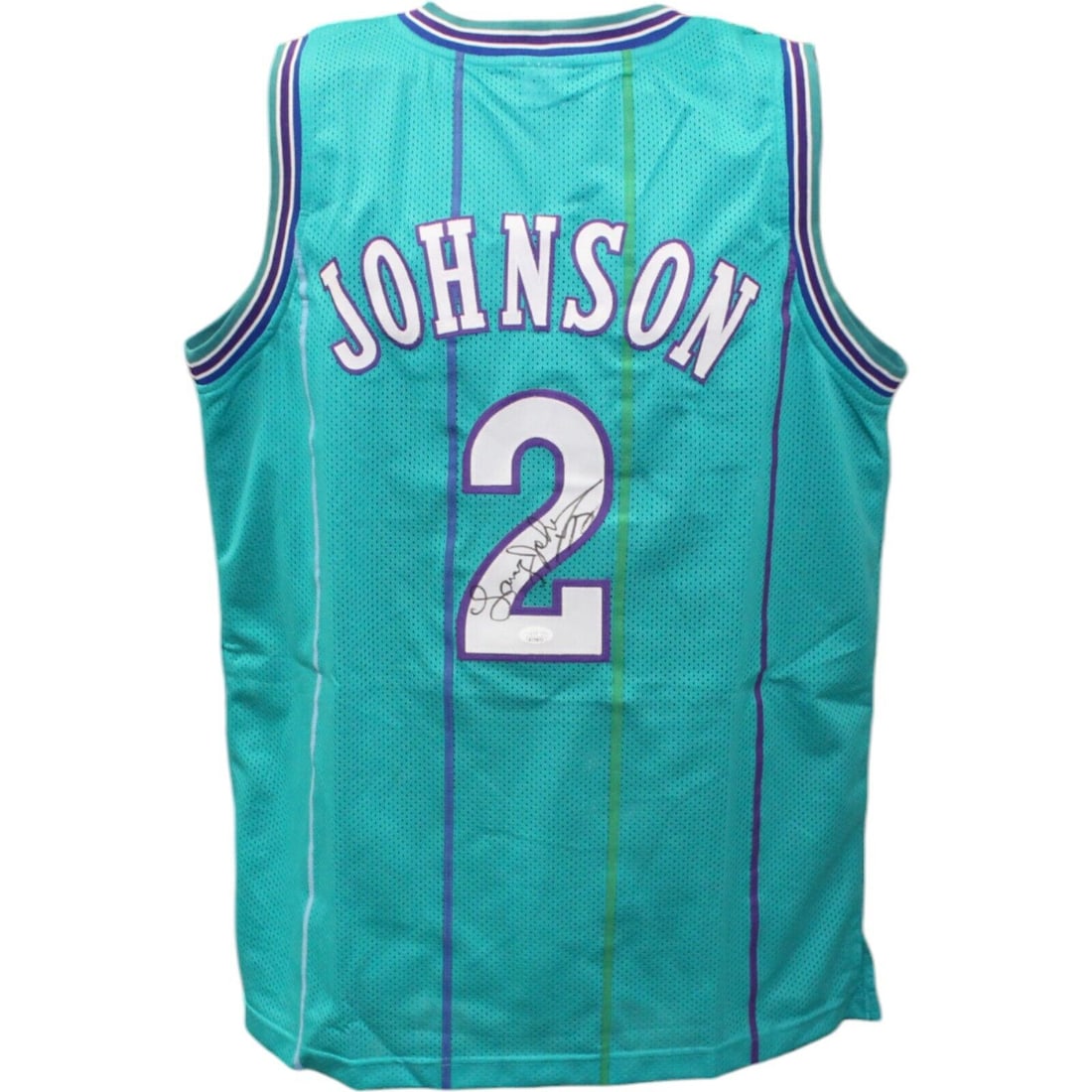 larry johnson autographed/signed pro style: larry johnson autographed/signed pro style green jersey JSA 43523 SKU: RBJ7560516567128 Larry Johnson Autographed/Signed Pro Style Green Jersey JSA 43523