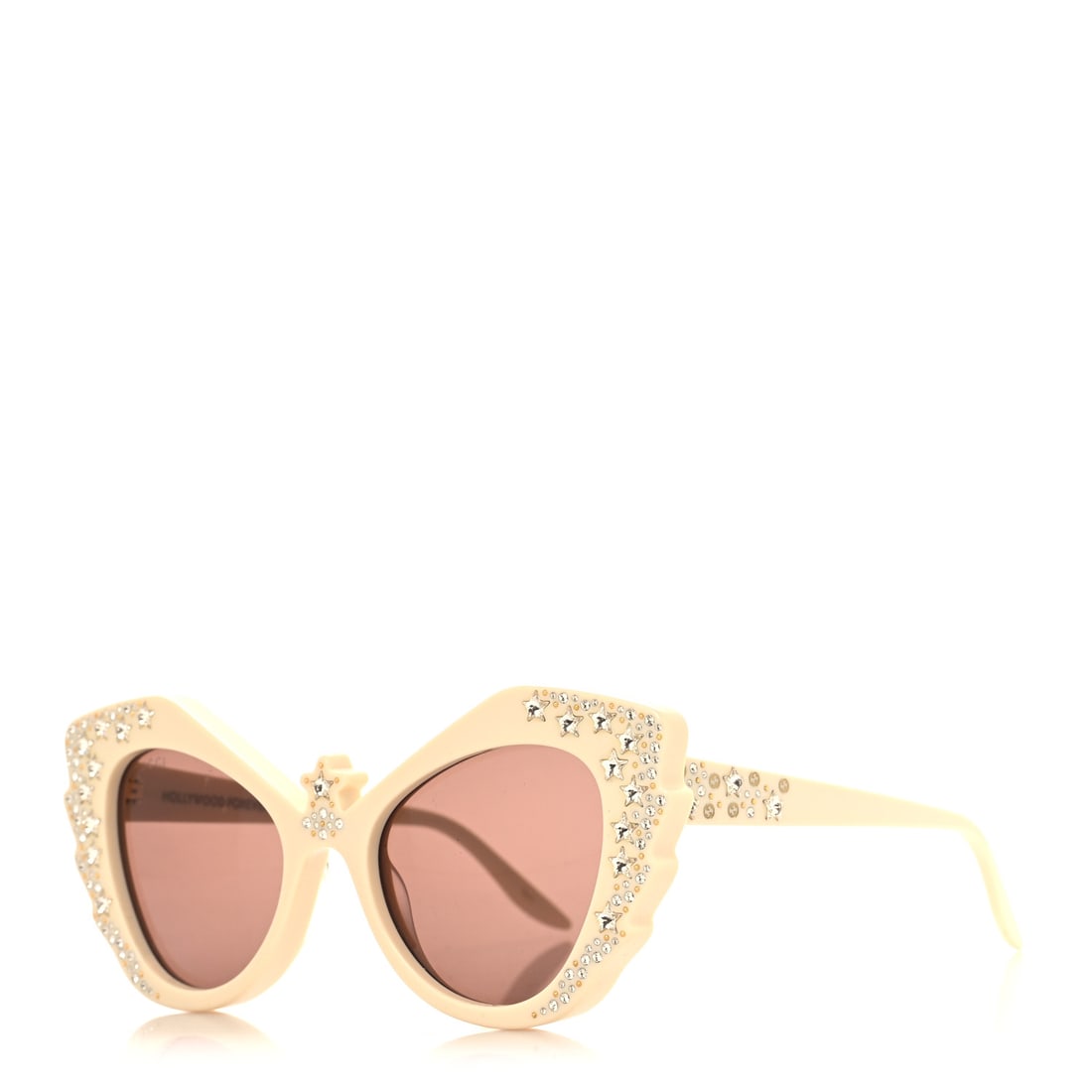 Gucci Acetate Crystal Sunglasses GG1095S: Gucci Acetate Crystal Sunglasses GG1095S Ivory Brand: GUCCI Condition: Excellent Condition Details: Exterior: Scratches on frame, Case Length: 5.5 in Height: 1.5 in Width: 6 in SKU: RBJ1