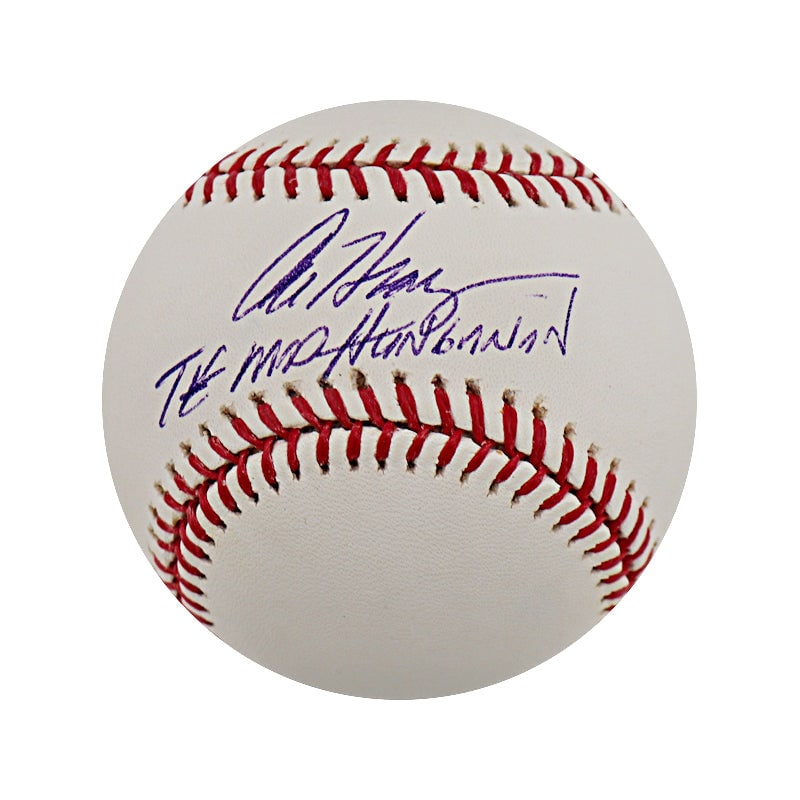 AL hrabosky autographed & inscribed: AL hrabosky autographed & inscribed "the mad hungarian" bud selig OML baseball (schwartz sports holo) SKU: RBJ7476193230936 Al Hrabosky Autographed & Inscribed "The Mad Hungarian" Bud Selig OML Baseba