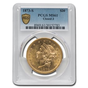1873-S $20 Liberty Gold Double