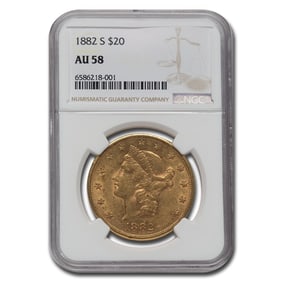 1882-S $20 Liberty Gold Double