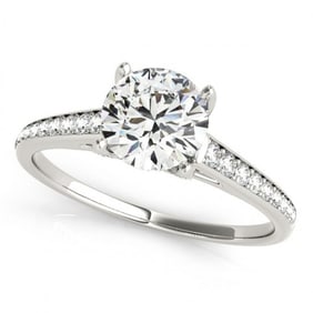 2 ctw Certified VS/SI Diamond Ring 18k White Gold