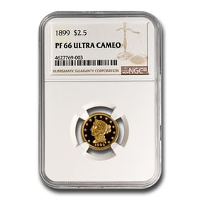 1899 $2.50 Liberty Gold Quarter