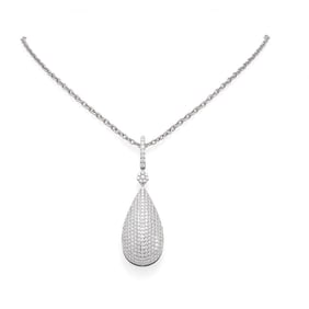 5.5 ctw Diamond Necklace 18K White Gold
