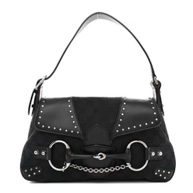 Gucci Monogram Horsebit Chain Studded