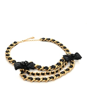 Chanel Lambskin CC Bow Chain