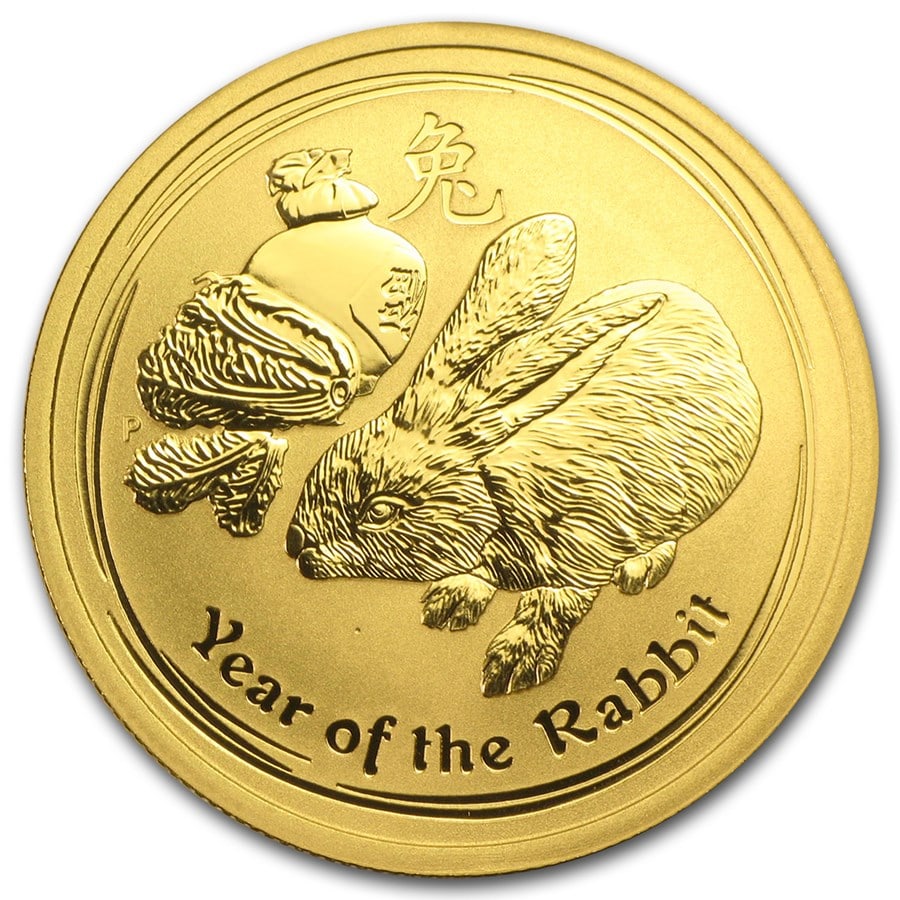 2011 Australia 1/2 oz Gold: 2011 Australia 1/2 oz Gold Lunar Rabbit BU (Series II) SKU no: RBJ59024 Year: 2011 Grade: Brilliant Unc Grade Service: None Denomination: 50 Dollars Mint Mark: P - Perth Metal Content: 0.