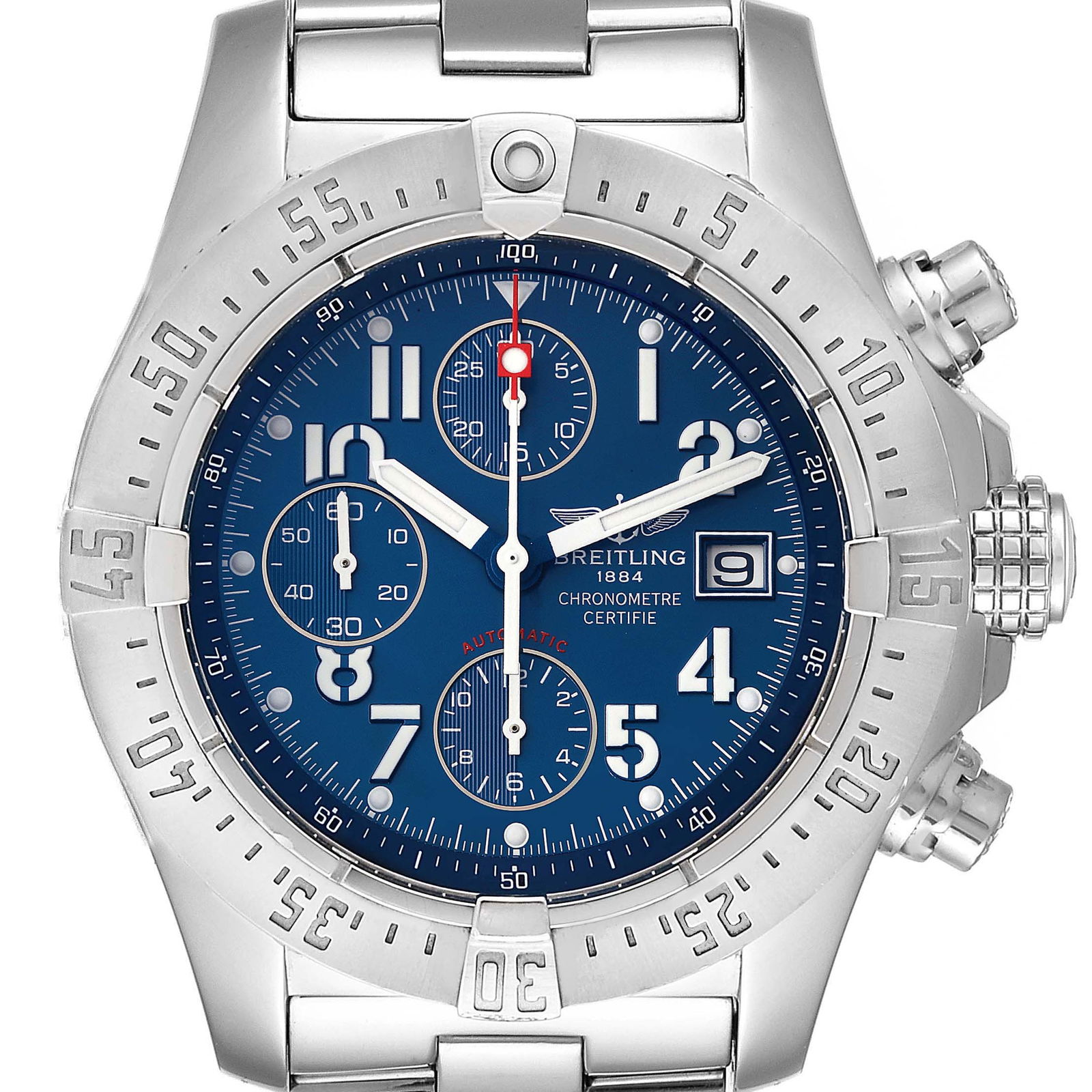 Breitling Avenger Skyland Chronograph Blue: Breitling Avenger Skyland Chronograph Blue Dial Steel Watch A13380 SKU no: RBJ49459 Brand: Breitling Model Name: Breitling Avenger Skyland Chronograph Blue Dial Steel Watch A13380 Model Number: A13380