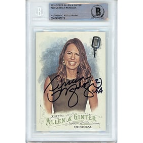 Jessica Mendoza Signed 2016 Allen