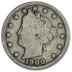 1900 Liberty Head V Nickel Good+