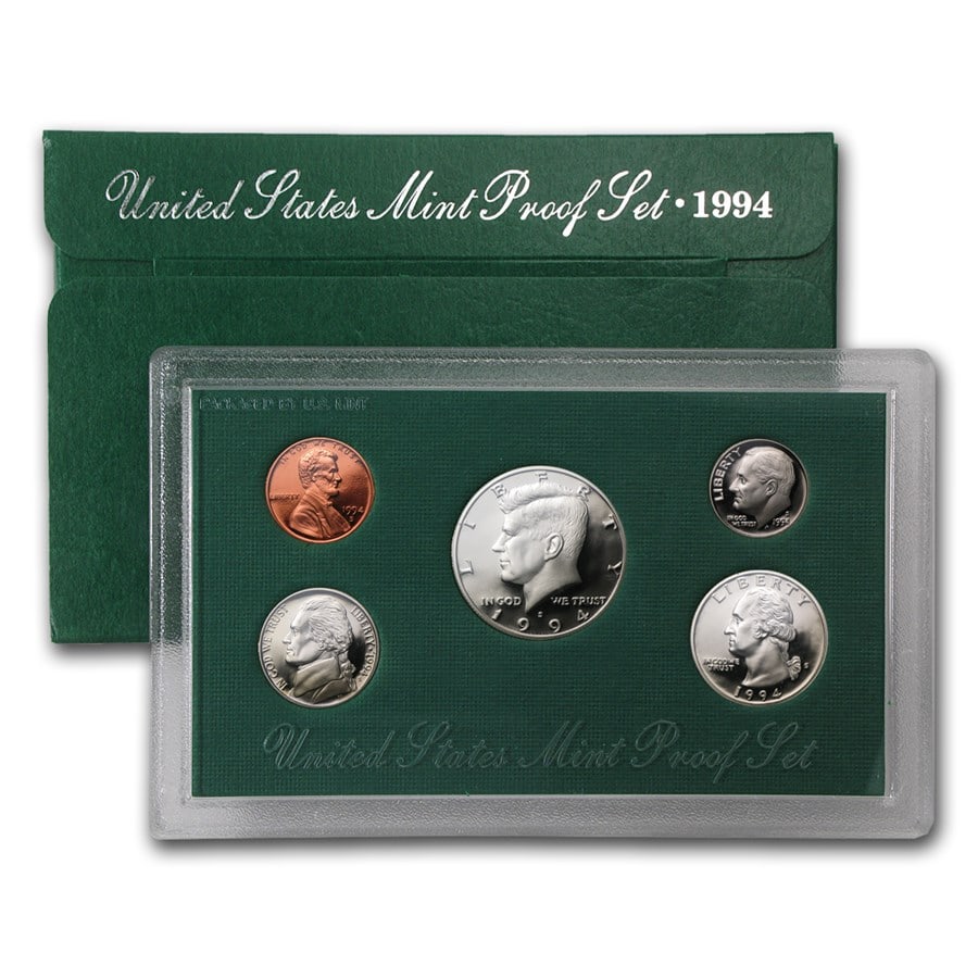 1994-S U.S. Proof Set: 1994-S U.S. Proof Set SKU no: RBJ1176 Year: 1994 Grade: Proof Grade Service: None Denomination: Varies Mint Mark: S - San Francisco Metal Content: 0 troy oz Purity: Other
