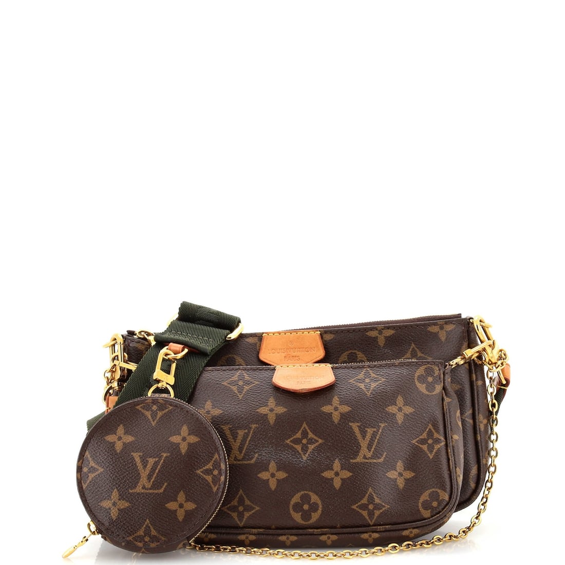 Louis Vuitton Multi Pochette Accessoires Monogram: Louis Vuitton Multi Pochette Accessoires Monogram Canvas Exterior Color: Brown Interior Color: Brown Exterior Material: Canvas Coated Interior Material: Fabric Hardware Color: Gold Estimated Retai