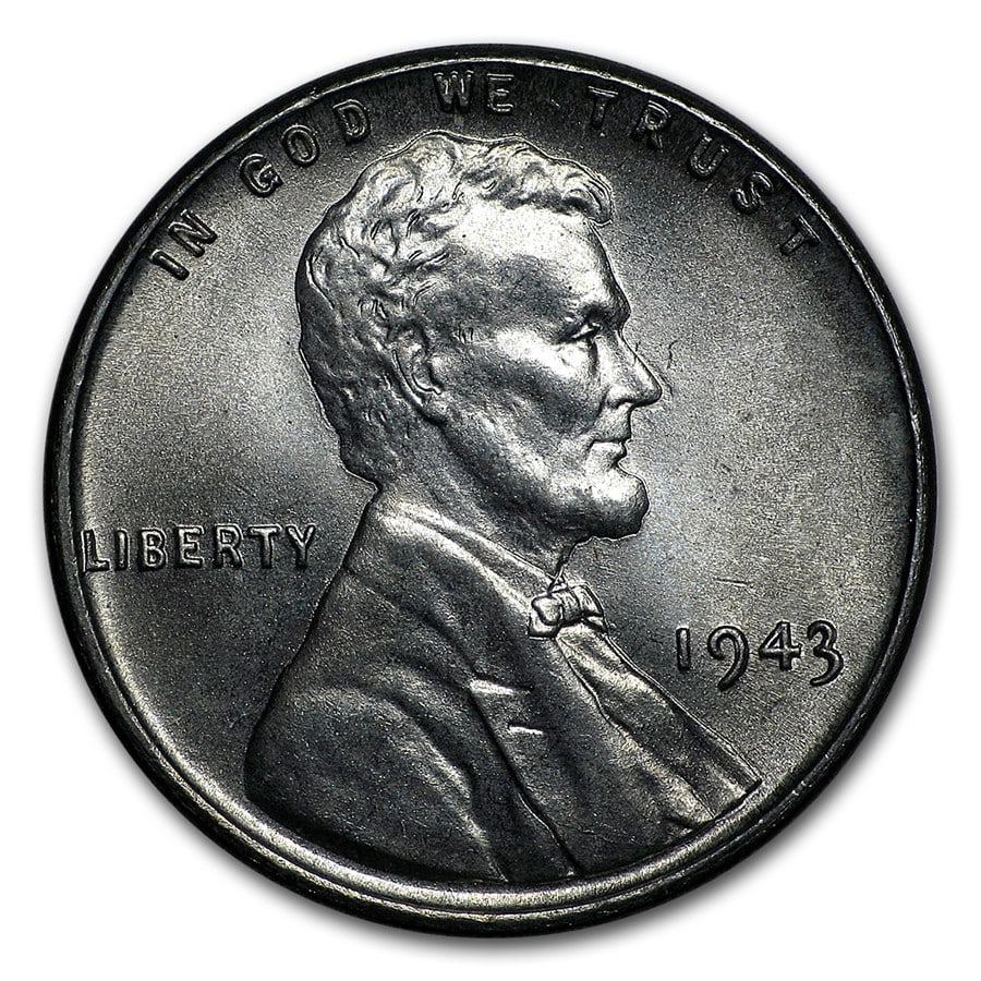 1943 Lincoln Cent BU: 1943 Lincoln Cent BU SKU no: RBJ9825 Year: 1943 Grade: Brilliant Unc Grade Service: None Denomination: 1 Cent Mint Mark: P - Philadelphia (Not Shown) Metal Content: 0 troy oz Pur