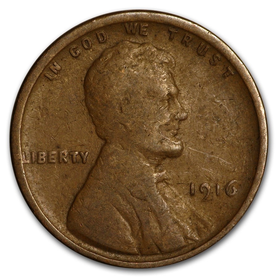 1916 Lincoln Cent Good/Fine: 1916 Lincoln Cent Good/Fine SKU no: RBJ8293 Year: 1916 Grade: Good or Better Grade Service: None Denomination: $0.01 Mint Mark: P - Philadelphia (Not Shown) Metal Content: 0 troy oz <