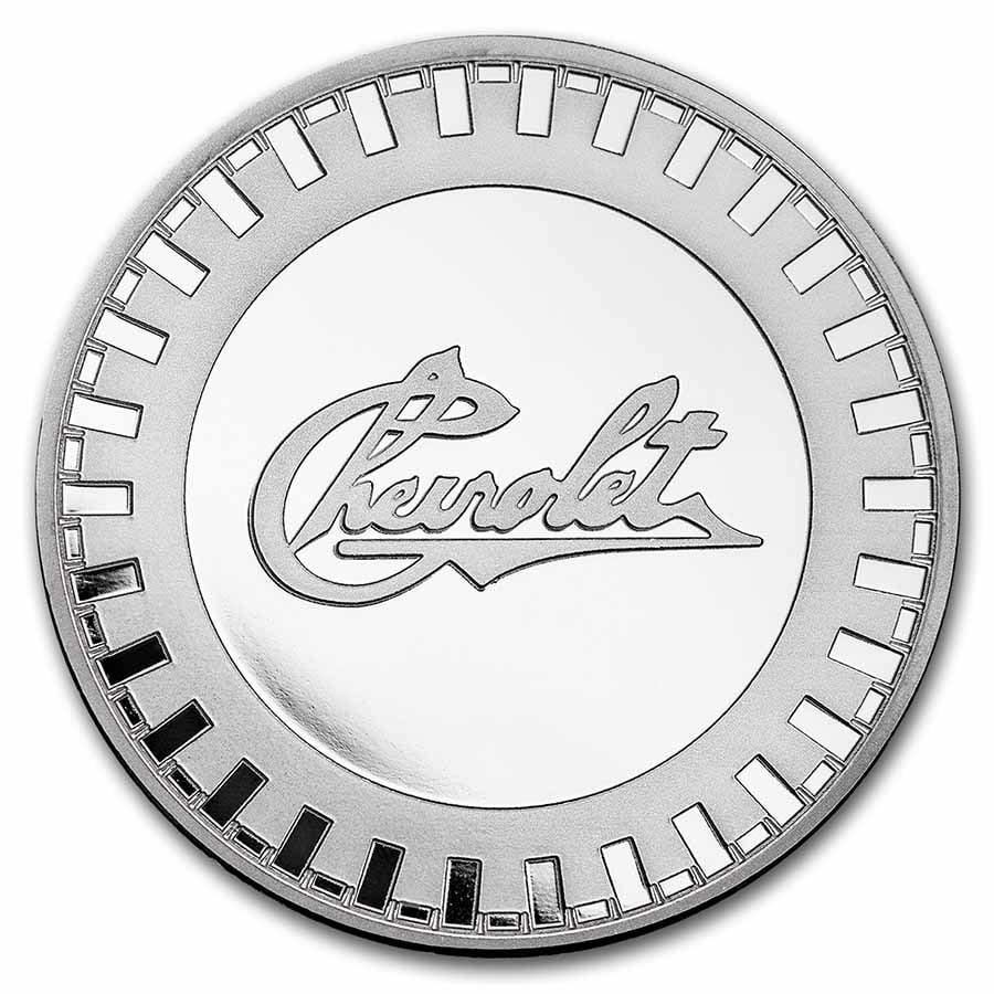 Chevrolet Original Logo (1911-1914) 1 oz: Chevrolet Original Logo (1911-1914) 1 oz Silver SKU no: RBJ249942 Year: N/A Grade: None Grade Service: None Mint Mark: N/A - Not Available Metal Content: 1 troy oz Purity: .999 D
