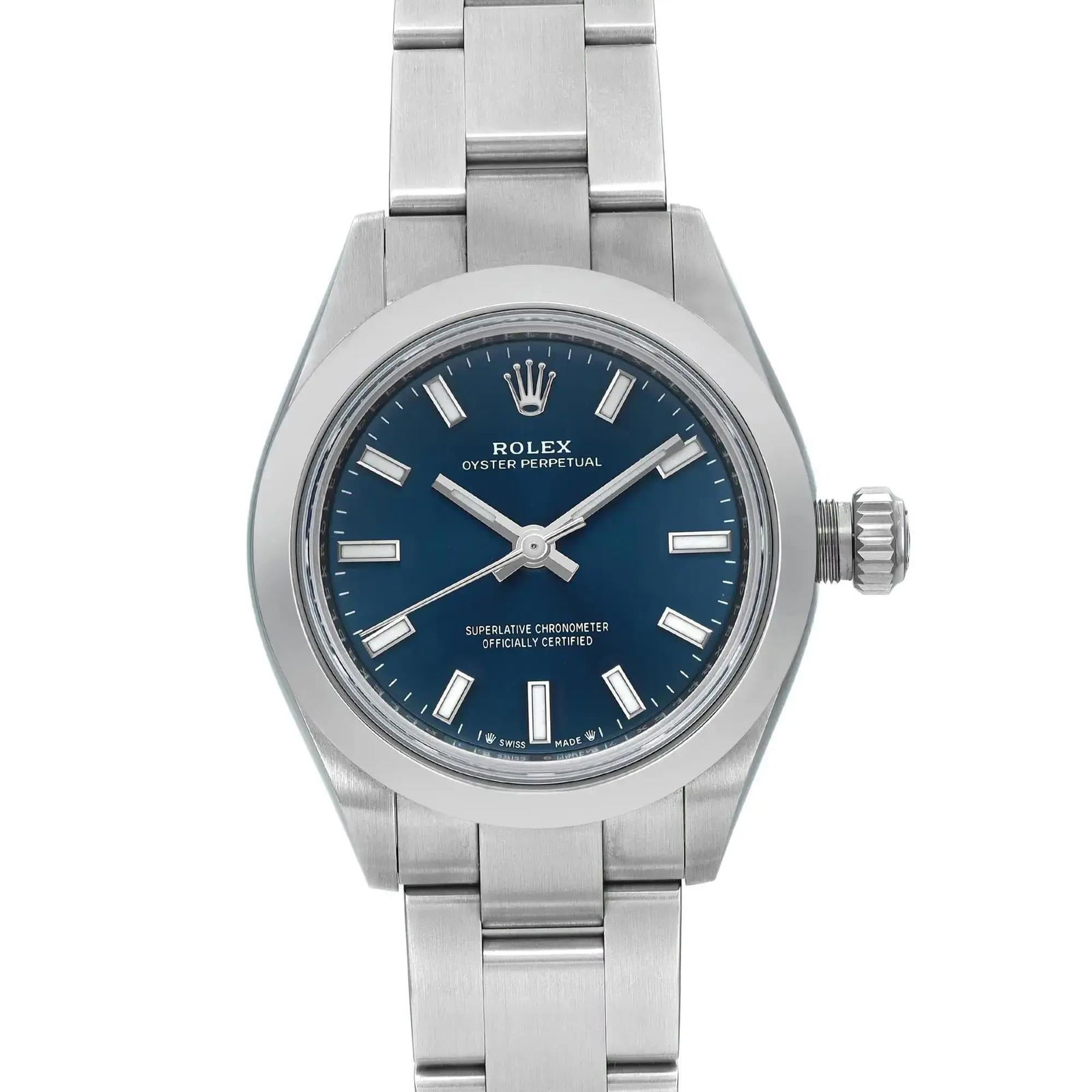 NEW Rolex Oyster Perpetual 28mm Steel: NEW Rolex Oyster Perpetual 28mm Steel Blue Dial Ladies Automatic Watch 276200 Brand: Rolex Design: Oyster Perpetual Watch Case Material: Steel Strap Material: Stainless Steel Case Shape: Round Mov