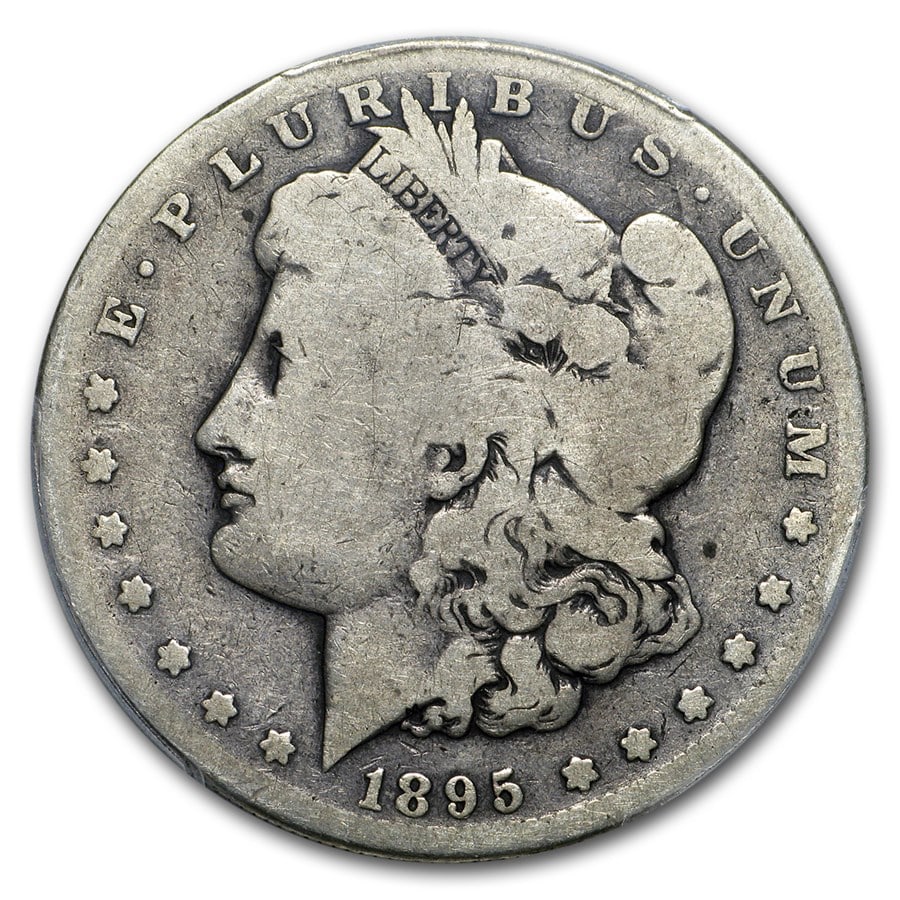1895-S Morgan Dollar Good: 1895-S Morgan Dollar Good SKU no: RBJ47145 Year: 1895 Grade: Good Grade Service: None Denomination: $1.00 Mint Mark: S - San Francisco Metal Content: 0.7734 troy oz Purity: .900