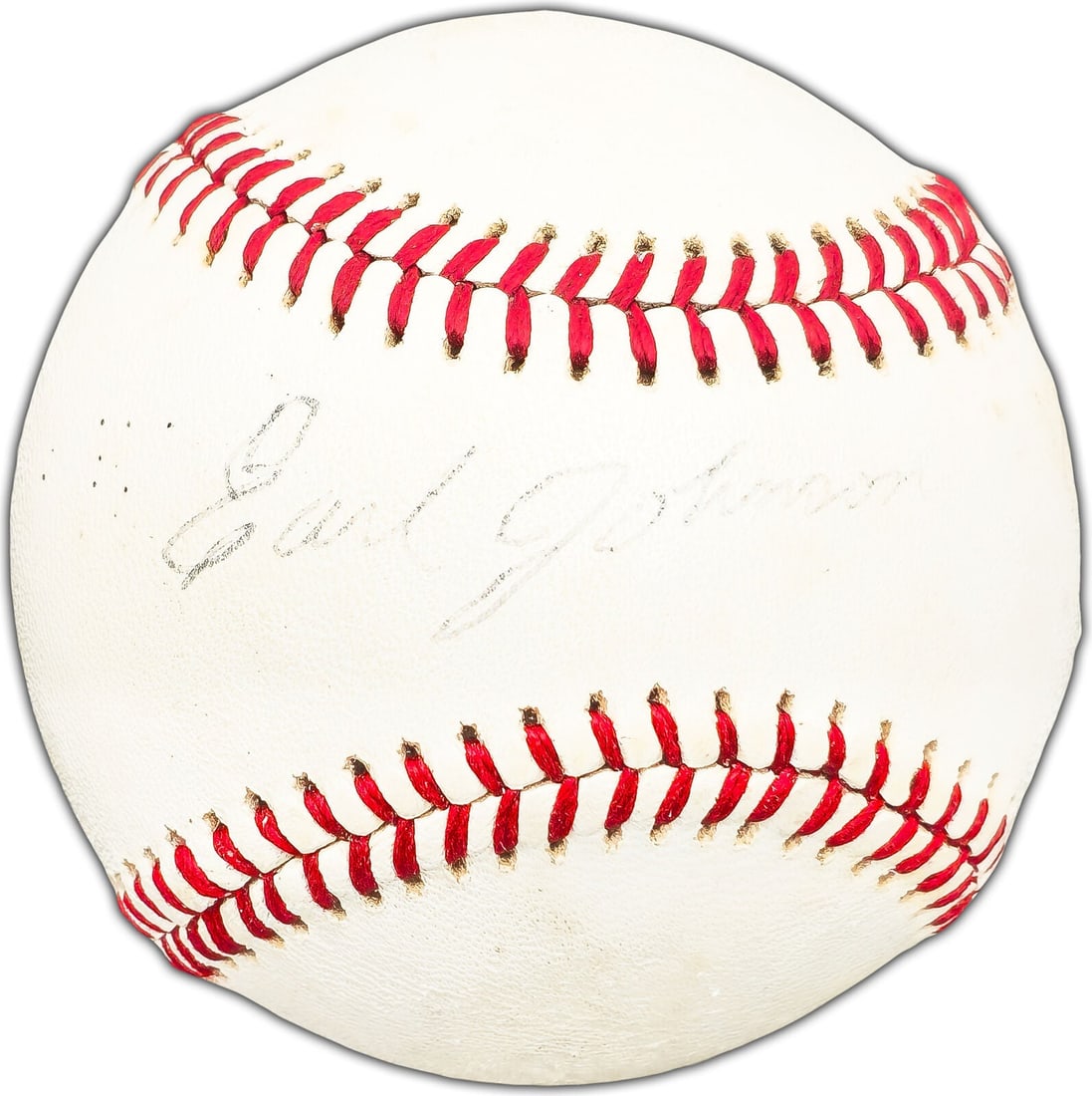 earl johnson autographed macphail AL baseball: earl johnson autographed macphail AL baseball boston red sox beckett #bk44484 Earl Johnson Autographed MacPhail AL Baseball Boston Red Sox Beckett #BK44484