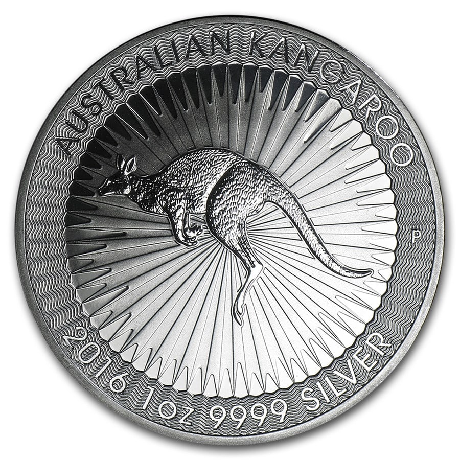 Australia 1 oz Silver Kangaroo (Random,: Australia 1 oz Silver Kangaroo (Random, Abrasions) SKU no: RBJ93665 Year: Random Grade: Brilliant Unc Grade Service: None Denomination: $1.00 Dollar Mint Mark: P - Perth Metal Content: 1