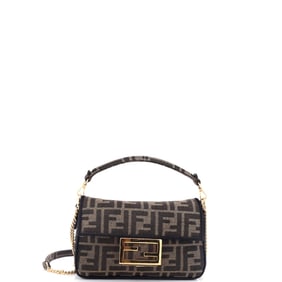 Fendi Baguette NM Bag Zucca Canvas Mini